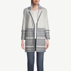 CHICO'S  EYELET EMBELLISHED TOPPER, Size 12/14